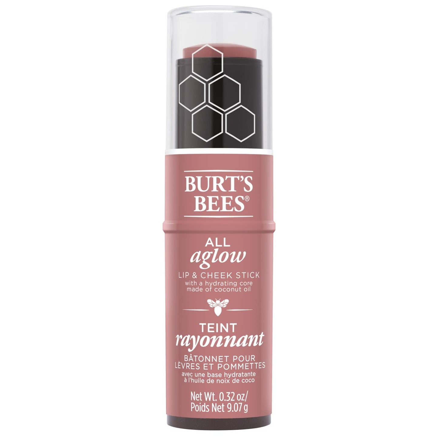 Burts Bees 100% Natural All Aglow Lip & Cheek Stick, Suez Sands - 1 Tube