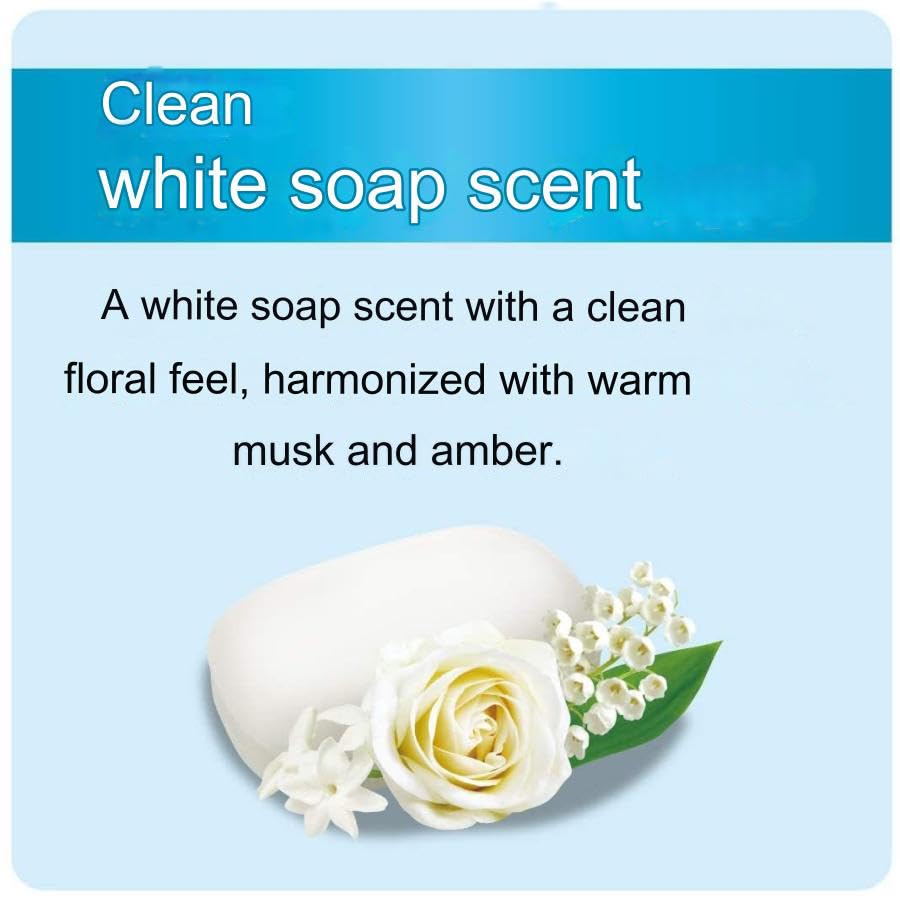 Cow Bouncia Body Wash, White Soap Scent Refill - 360 ml (Pack of 2)