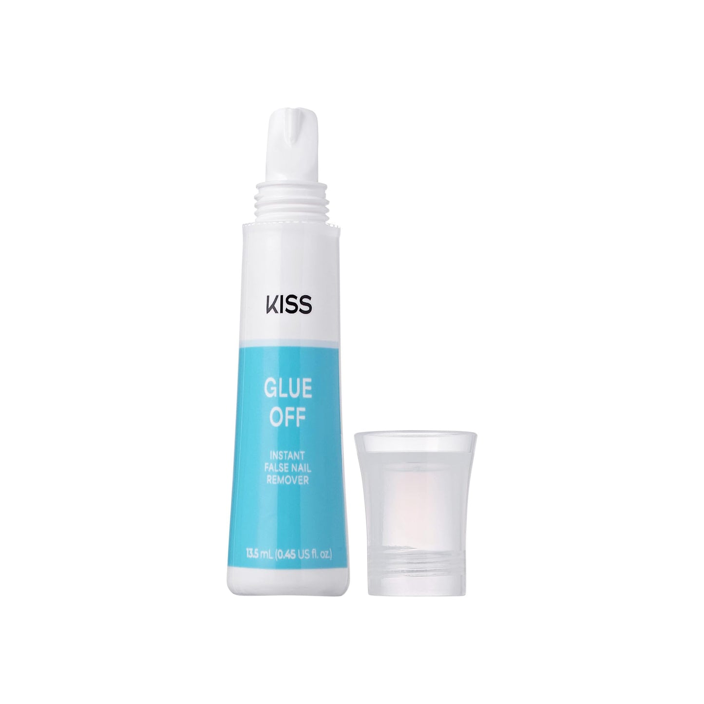 Kiss Glue OFF Instant Press On Nails & Nail Glue Remover with Chisel Tip, No Damage To Natural Nails, Castor Oil and Pro Vitamin B, 13.5 mL (0.45 fl Beauty & Personal Care KISS