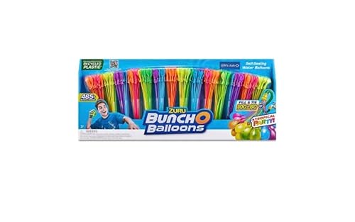 ZURU Bunch O Balloons 465 Rapid-Fill Self-Tying Recyclable Water Balloons (14 Stems)