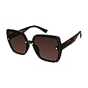 Vince Camuto Women's VC1064 Oversized 100% UV Protective Square Sunglasses. Luxe Gifts for Her, 62 mm, Tortoise