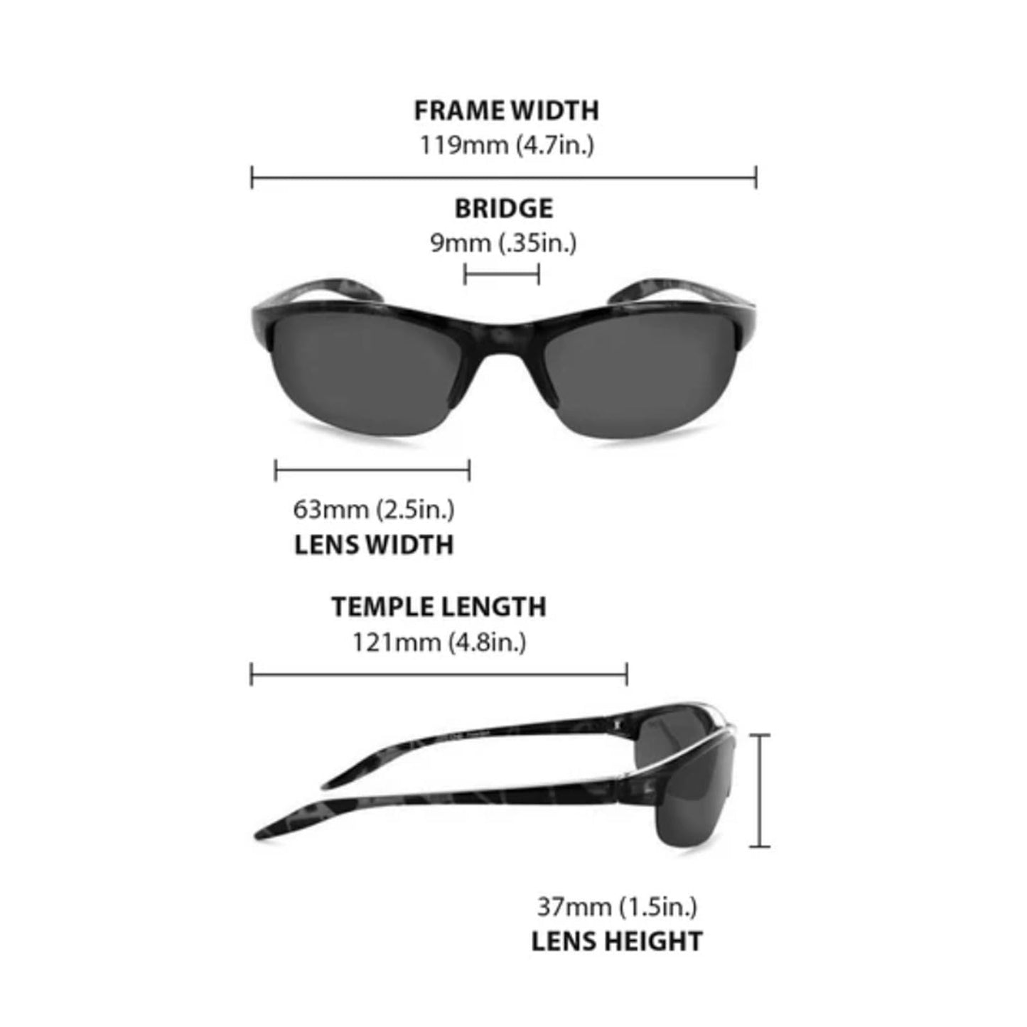 Optic Nerve Unisex Alpine Polarized Sport Sunglasses, Tortoise - Smoke w/Red Mirror Lens