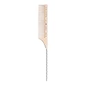 Cricket Silkomb Pro-50 Fine Tooth Rattail Comb for Hair - Precision Styling Tool with Seamless Teeth & Metal Tail for Sectioning, Weaving, and Smooth