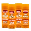 O'Keeffe's Unscented Lip Repair Lip Balm for Dry, Cracked Lips, Stick, (Pack of 4)