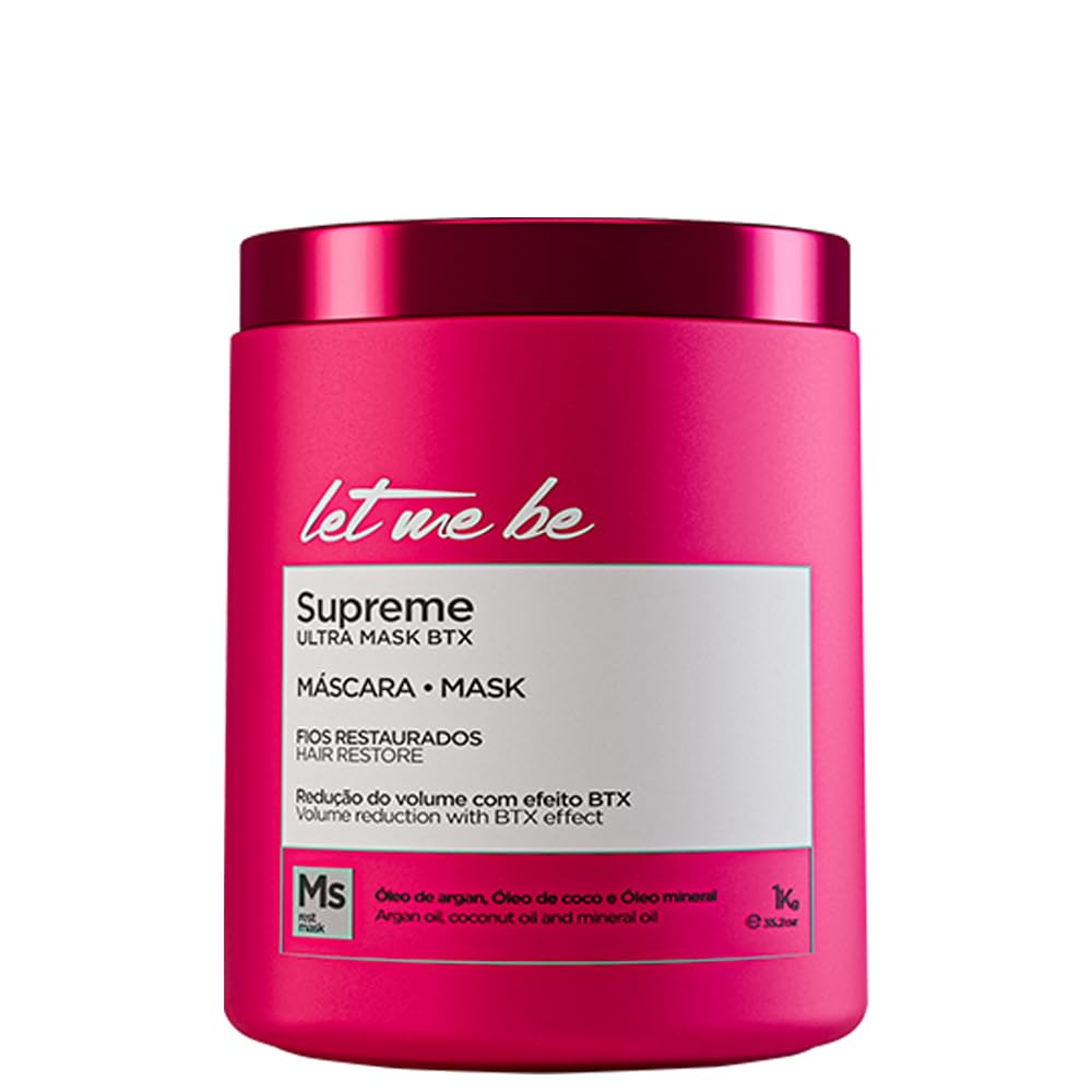 Let Me Be Supreme Hair Care Bundle - Supreme Shampoo 500ml (16.9 fl oz) & Supreme Botox Hair Treatment 1kg (35.2 oz) - Nourishing & Smoothing Care Set