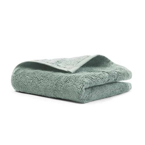 Cariloha Washcloth | Ocean Mist | 12"x12" | Turkish Cotton & Viscose Material Blend | Extra Smooth, Odor Resistant and Highly Absorbent