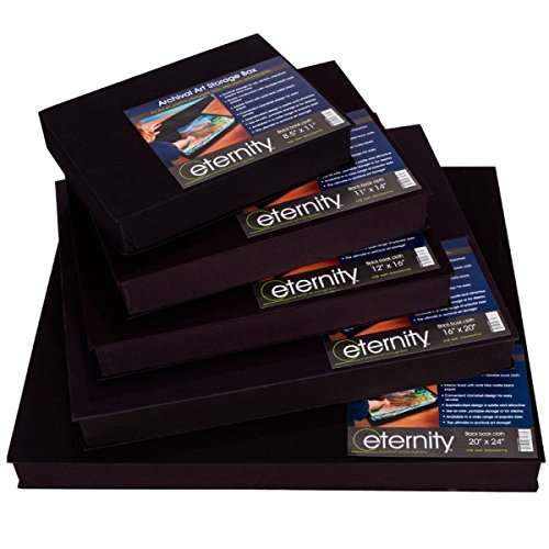 HG Concepts Art Photo Storage Box Eternity Archival Clamshell Box For Storing Artwork, Photos & Documents Deluxe Acid-Free Sturdy & Lined…