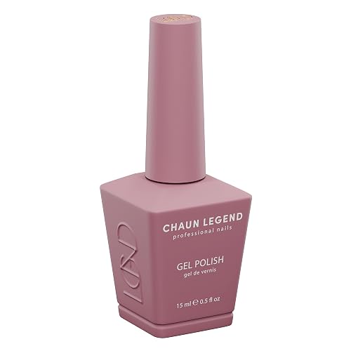 Chaun Legend UV Gel Nail Polish, 0.5 Ounce Long Lasting Salon Quality, Bubble Free Professional Manicures, Quick Dry High Shine, Button Nose LG5025 Beauty & Personal Care Chaun Legend Professional Nails