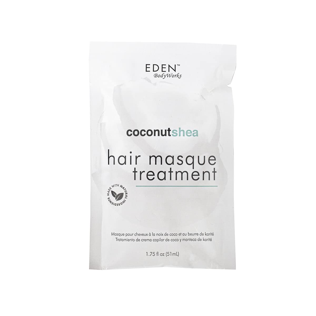 EDEN BodyWorks Coconut Shea Hair Masque 1.75 Oz- Packaging May Vary