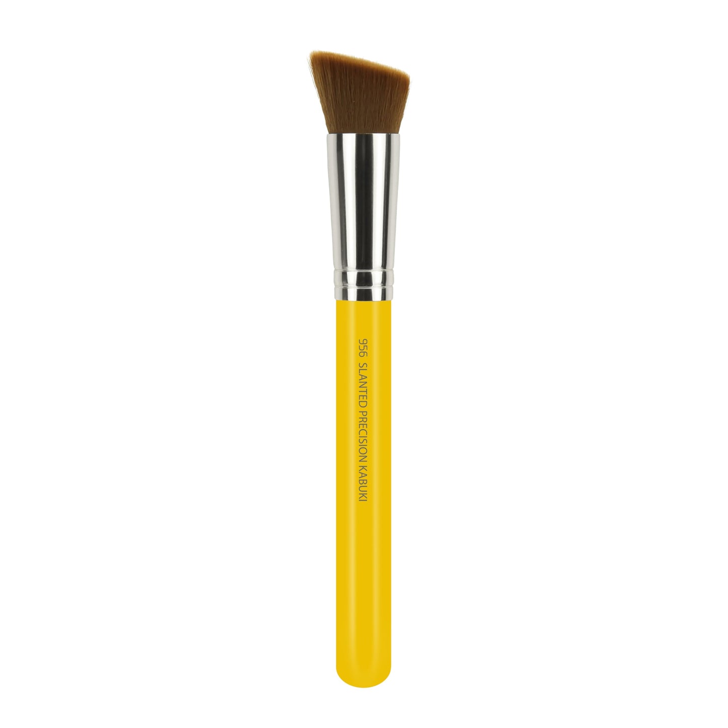 Bdellium Tools Professional Makeup Brush - Studio Series 956 Slanted Precision Kabuki - With Soft Synthetic Fibers, For Perfect Complexion (Yellow