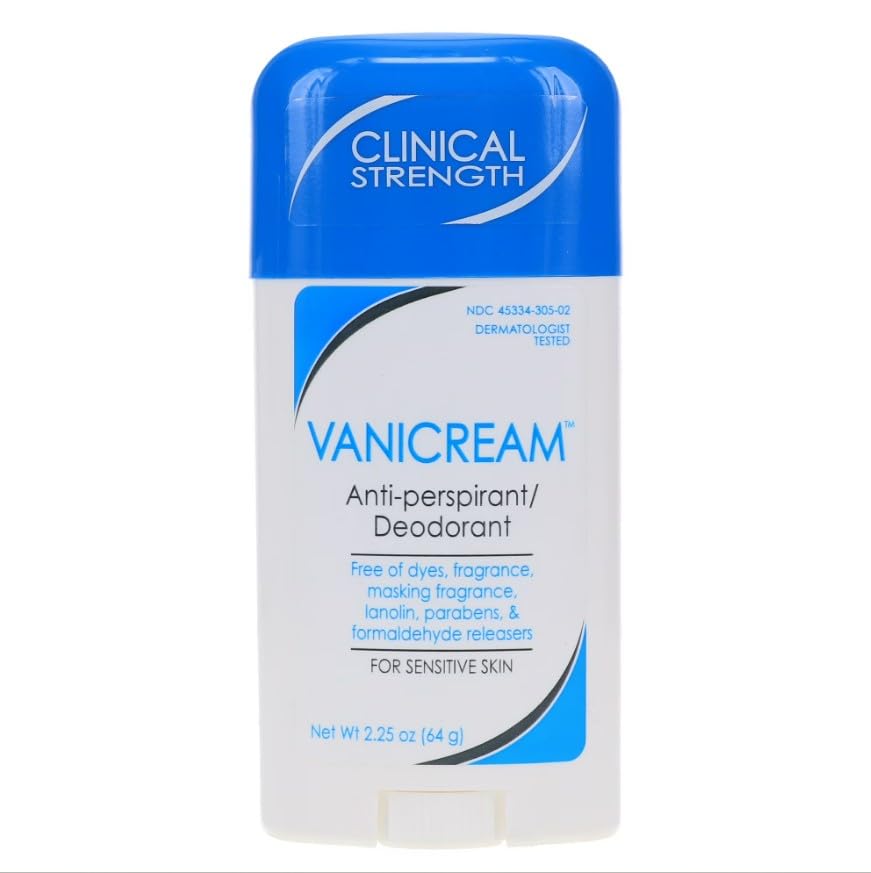 Vanicream Anti-Perspirant Deodorant Clinical Strength Sensitive Skin - 2.25 oz, Pack of 6 Beauty and Personal Care Vanicream