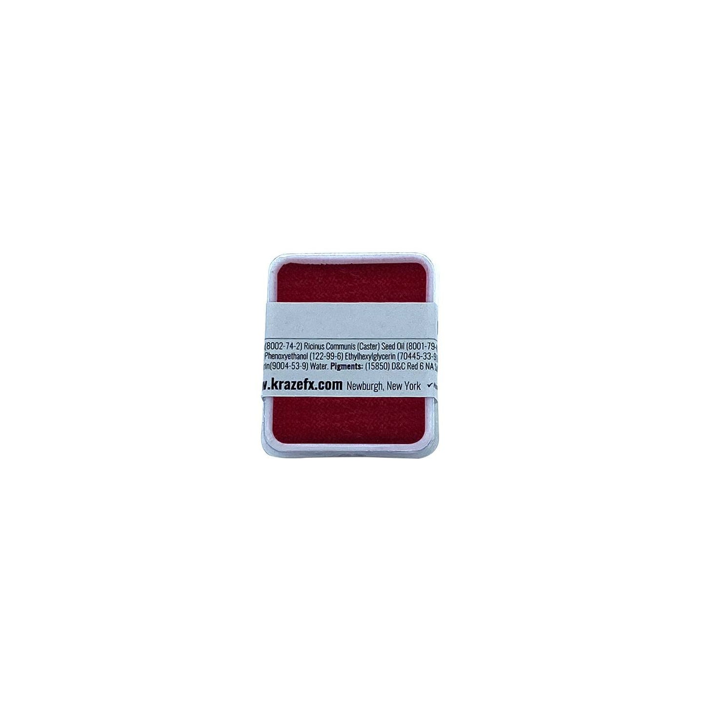 Kraze FX Face Paint Palette Refill - Red Face Paint (6 gm) - Hypoallergenic, Non-Toxic, Water Activated Professional Face & Body Painting Makeup