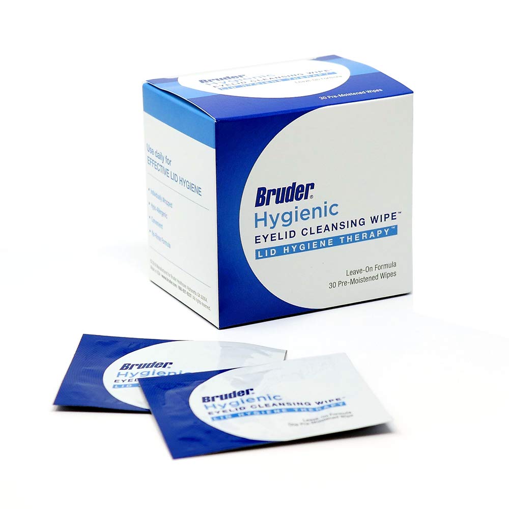 Bruder Eyelid Cleansing Wipes, 30 Count (Pack of 3), Hygienic Eye Care for Removing Excess Oil and Debris from Eyelids and Lashes, Rinse-Free Beauty and Personal Care Bruder