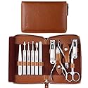 FAMILIFE Manicure Set, Professional Manicure Kit Nail Clippers Set 11 in 1 Stainless Steel Pedicure Tools Nail Kit Men Grooming Tool with Portable