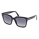 Tom Ford SELBY FT 0952 Shiny Black/Grey 55/19/140 women Sunglasses