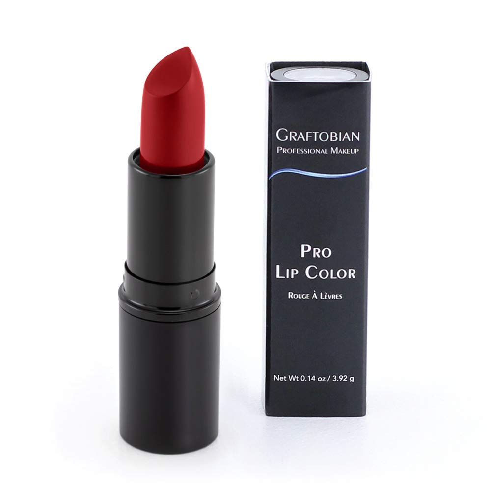 Graftobian Professional Color Lipstick - Ultra Long-Wearing, Comfortable Texture, Full Range of HD Shades, For All Skin Tones and Undertones, Velvety