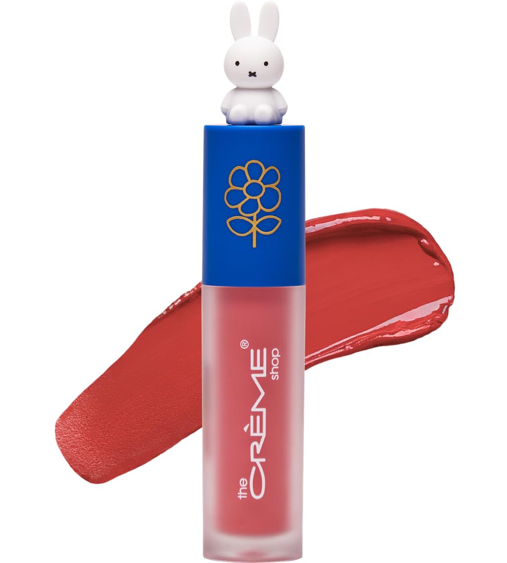The Crème Shop Miffy Lip Stain, Glossy Finish, Long Wear, Formulated with Jojoba Oil, Sunflower Oil to hydrate, soothe, and moisturize lips, Korean
