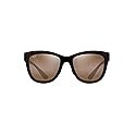 Maui Jim Women's Anuenue Polarized Classic Sunglasses Pure Collection, Translucent Rootbeer/HCL® Bronze, Medium