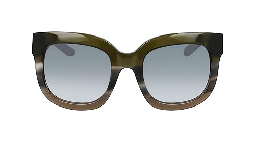 Dragon Women's Flo Olive Horn Gradient with LL Smoke Gradient Lens Sunglasses