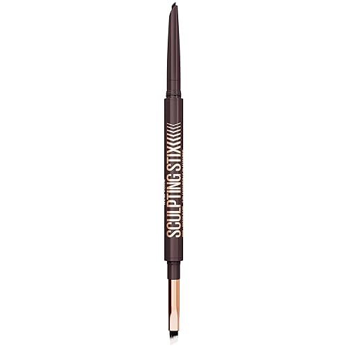 MAYBELLINE Sculpting Stix 2-in-1 Eyeliner, Dual Ended Brown Eye Liner With Up to 24HR Wear, Smudge and Sweat-Resistant Eye Makeup Formula, Smooth