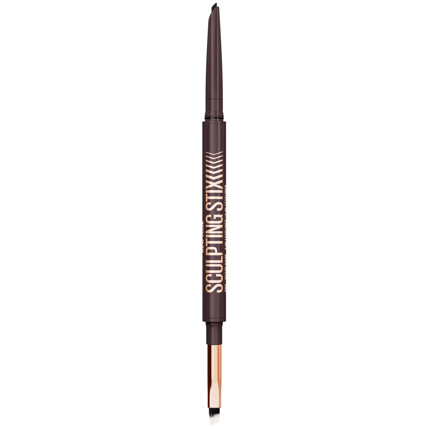 MAYBELLINE Sculpting Stix 2-in-1 Eyeliner, Dual Ended Brown Eye Liner With Up to 24HR Wear, Smudge and Sweat-Resistant Eye Makeup Formula, Smooth