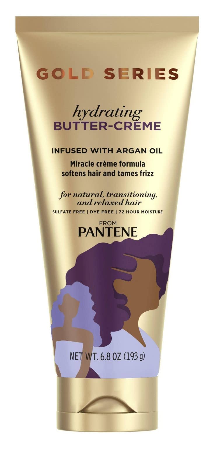 Pantene Gold Series Butter- Creme Hydrating 6.8 Ounce Tube (Pack of 2)