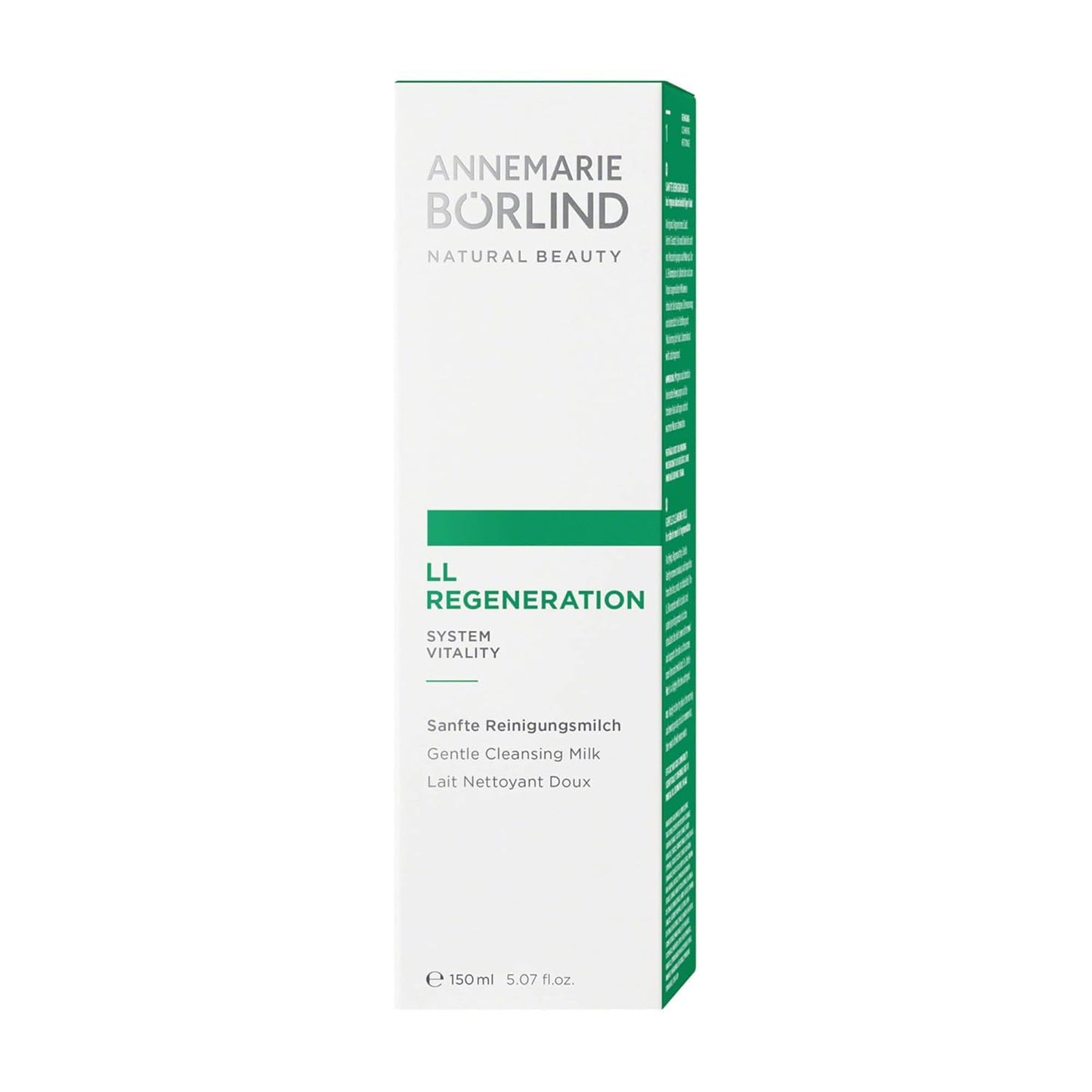 ANNEMARIE BÖRLIND - LL REGENERATION Cleansing Milk - Sustainably Sourced Natural 2in1 Facial Cleanser & Make-up Remover to remove Impurities on Skin