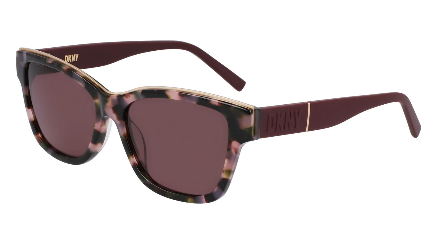 DKNY Women's Sunglasses DK549S - Blush Tortoise with Solid Brown Lens