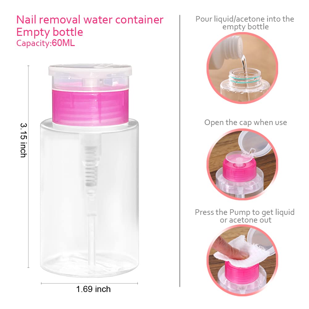 Gel Nail Polish Remover Tools Kit Acetone Acrylic Nails Tool Sets, With Nail Clips, Wipes, Cutter, Pump, Nail Buffer Shiner Files, Brush