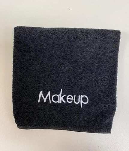 Rifz Makeup/Cosmetic Removing Washcloths 12 PK (Makeup Removing Washcloths), Small, Black