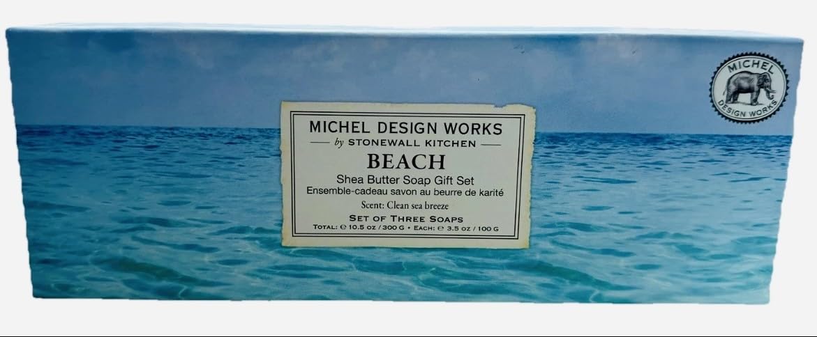 Michel Design Works “Beach” Triple Soap Gift Set (3 Bars)