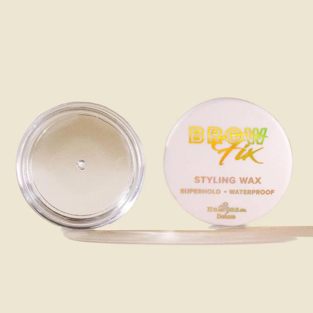 Italia Deluxe 1 x Brow Lift Fix Styling Wax Clear Eyebrow Shaping Wax Superhold Waterproof & Carrying Bag