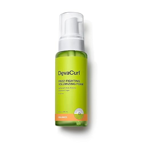 DevaCurl Frizz-Fighting Volumizing Foam Lightweight Body Booster | Adds Volume and Fullness | Up To 48 Hours Humidty Resistance | All Waves, Curls