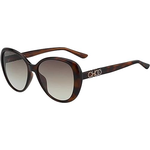 JIMMY CHOO Oval Sunglasses Amira/G/S 086HA Havana 57mm