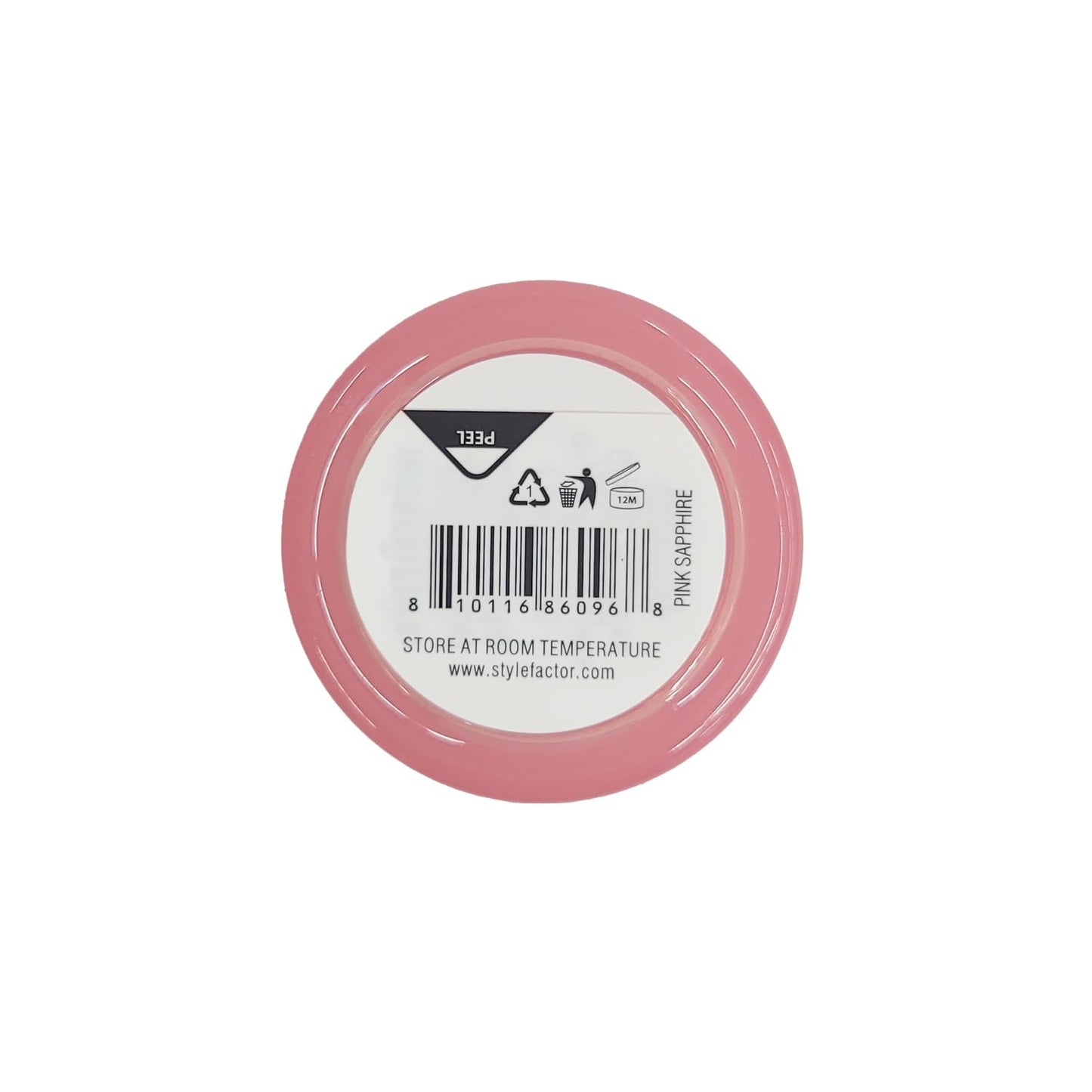 Style Factor Edge Booster Extra Strength and Moisture Rich Pomade 0.85oz Mini Travel Size (0.85oz, Pack of 1, Pink Sapphire)
