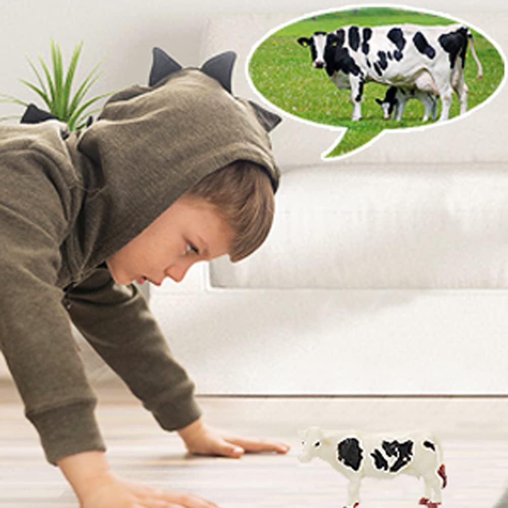 15 Pcs Farm Animal Figurines – Realistic Plastic Mini Figures Educational Playset, Party Supplies & Cake Toppers for Kids