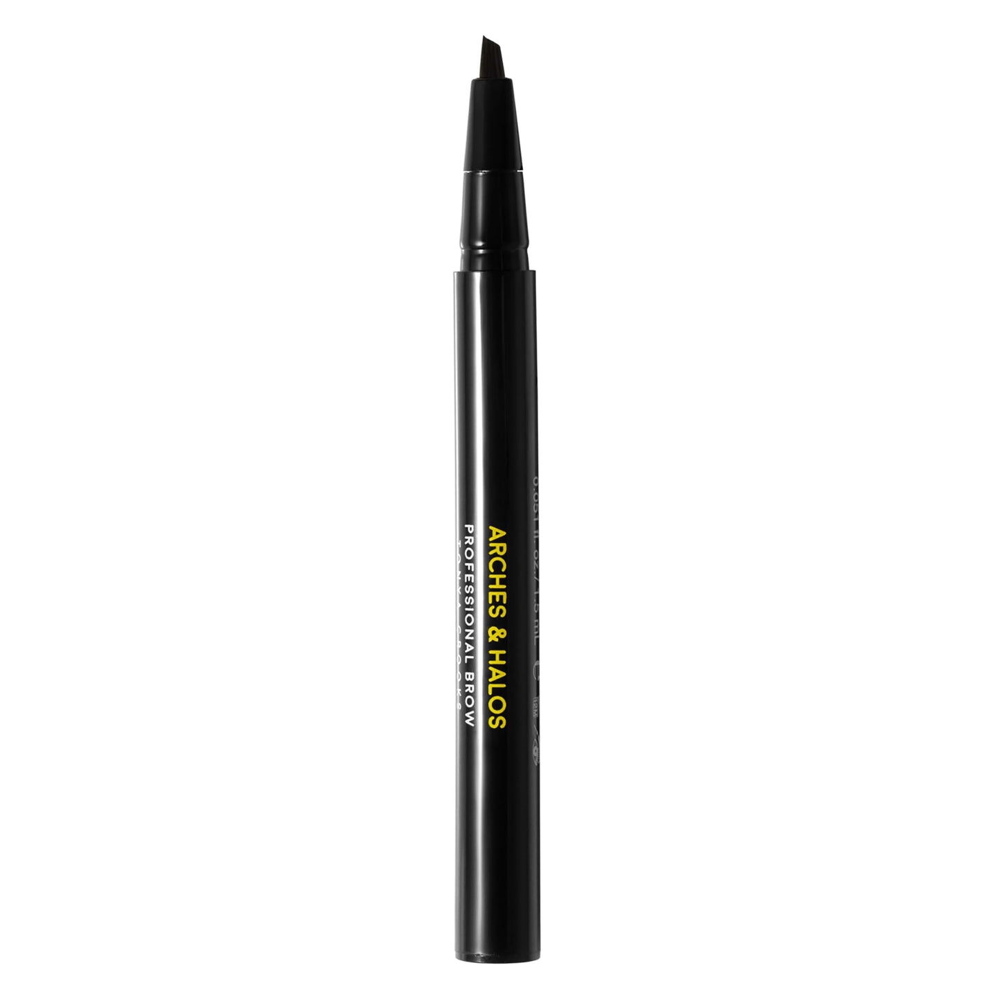 Arches and Halos Angled Bristle Tip Waterproof Brow Pen - Water Based and Smudge Proof Eyebrow Pencil - Extended Wear - Espresso - 0.051 oz