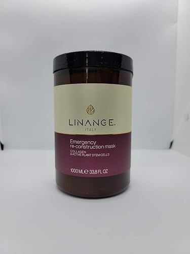 Linange Spa - Emergency Collagen Mask (1000ml); Strengthening, Hydrating, Nourishing, Hair Care Product; Hair Mask w/Proteins for Men and Women -