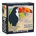 Light Mountain Henna Hair Color & Conditioner - Black Hair Dye, Organic Henna Leaf Powder and Botanicals, Chemical-Free, Semi-Permanent Hair Color + 4