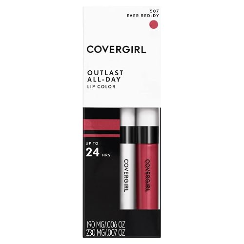 COVERGIRL Outlast All-Day Moisturizing Lip Color, Ever Red-Dy 507 (packaging may vary)