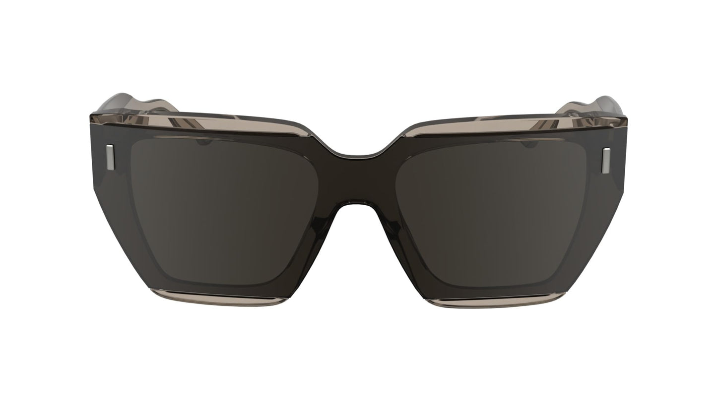 Calvin Klein Women's Sunglasses CK24533S - Nude with Solid Brown Wine Lens