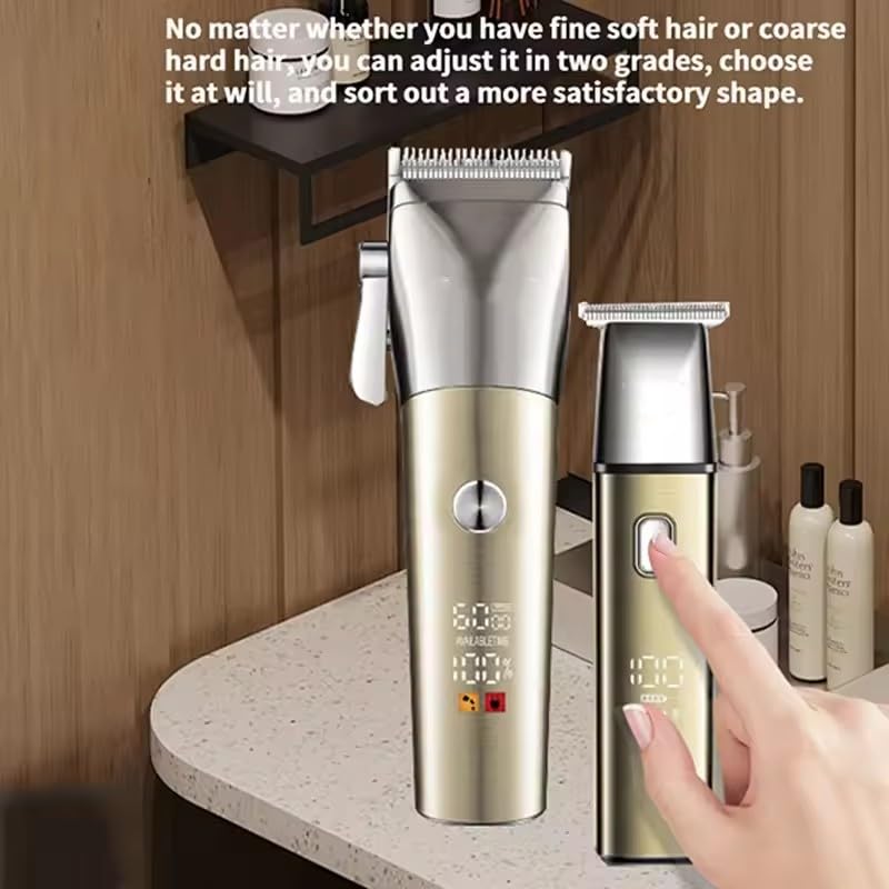 Professional Hair Clippers for Men, Cordless Trimmers Kit with LED Display Electric Beard Trimmer USB Rechargeable Beards Trimmer Haircut Grooming Kit Beauty and Personal Care QDKVTNDJZ
