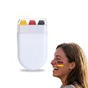 Face Paint Stick, Washable National Flag Face Paint Stick for 2026 Football Rugby Baseball Soccer, Eye Black Face & Body Paint for Outdoors Game