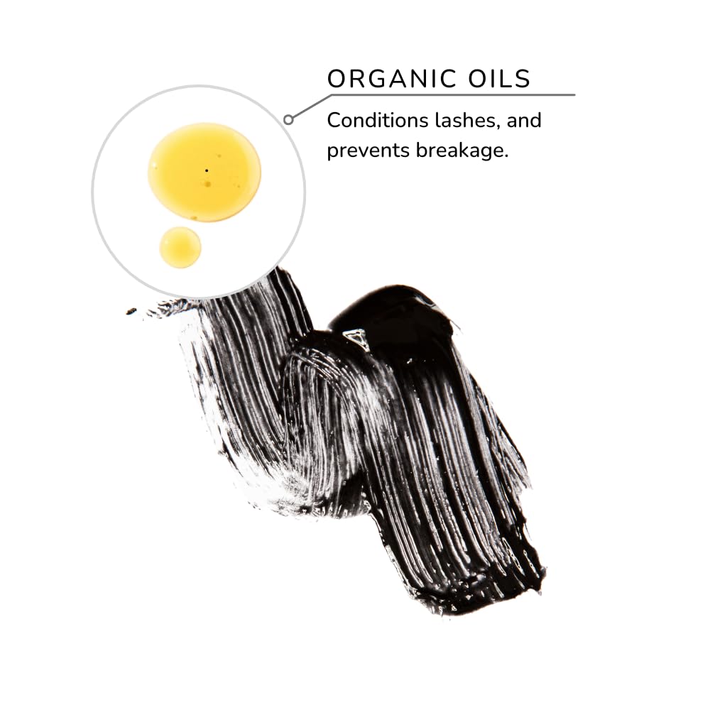 Emani Natural Healthy Lash Mascara, Volume and Length, Hypoallergenic for Sensitive Eyes, Clean Natural Ingredients, Smudge Proof & Volumizing…