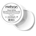 Mehron Makeup Clown White Professional Face Paint Cream Makeup | White Face Paint for Stage, Film, Cosplay, & Mime | Halloween Clown 7 oz (198g)