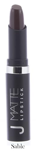 J MATTE Lipstick Ultra Matte Super Rich Smooth Hydrating Treatment Long Lasting Waterproof 36 Colors to choose from (Sable)
