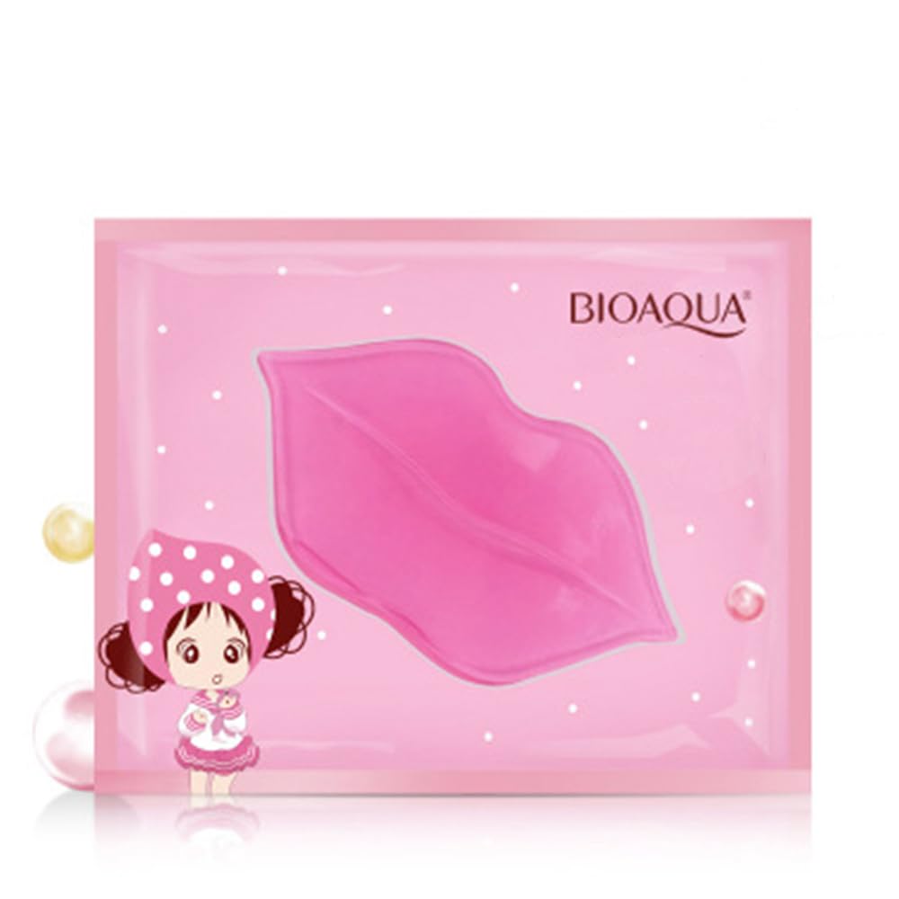 BIOAQUA Lip Plumper Collagen Nourishing Crystal Pink Lip Mask Natural Shiny Moisturizing Smooth Texture Healthy Elasticity (20) Beauty and Personal Care BIOAQUA