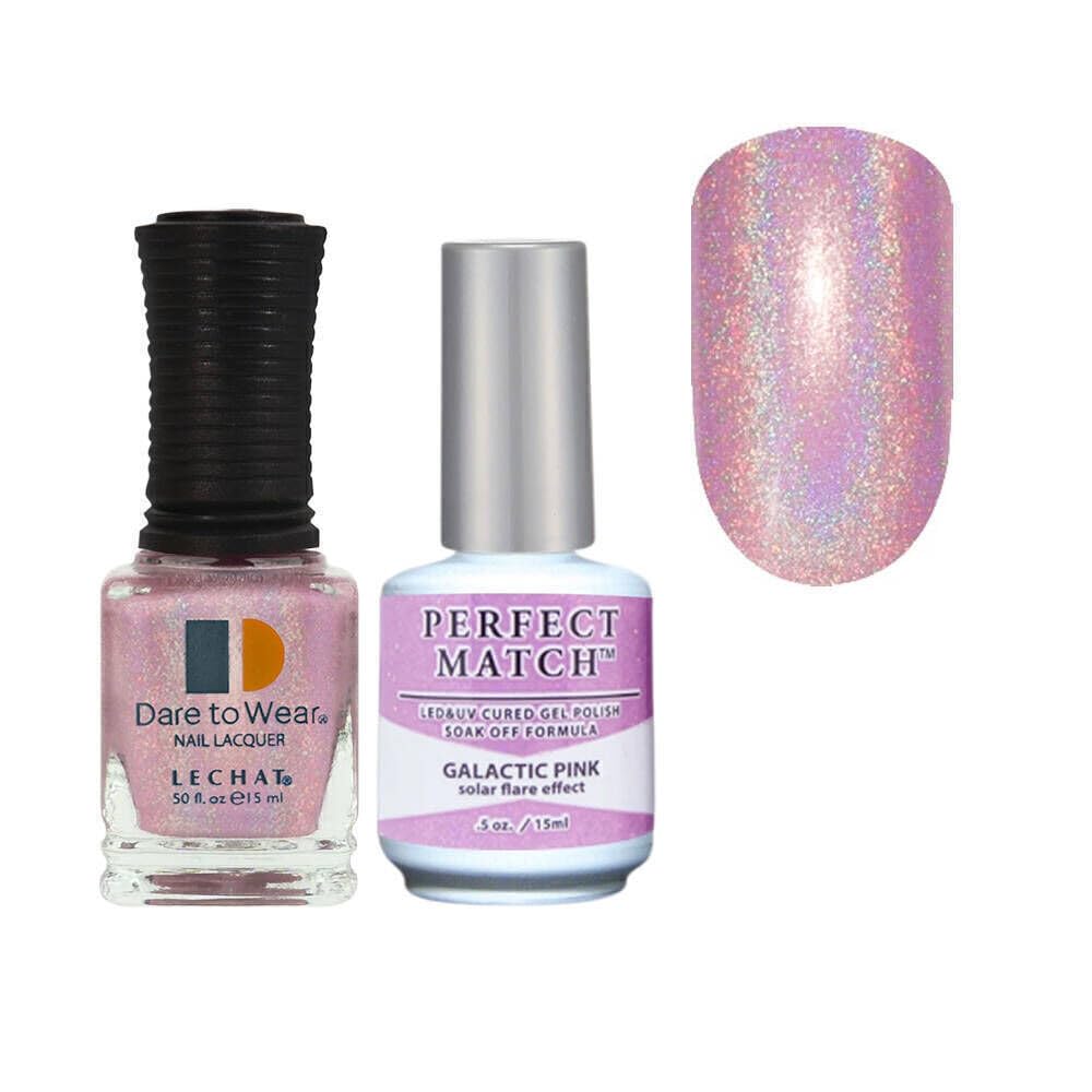 Lechat Perfect Match Gel + Nail Polish Spectra Collection SPMS13 Galactic Pink Beauty & Personal Care LECHAT
