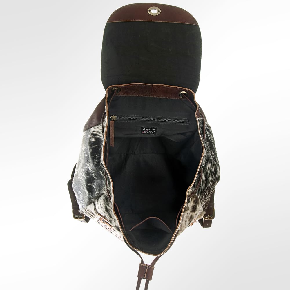 American Darling Backpack Hair on Genuine Leather Western Women Bag | for Laptop School Purse Travel