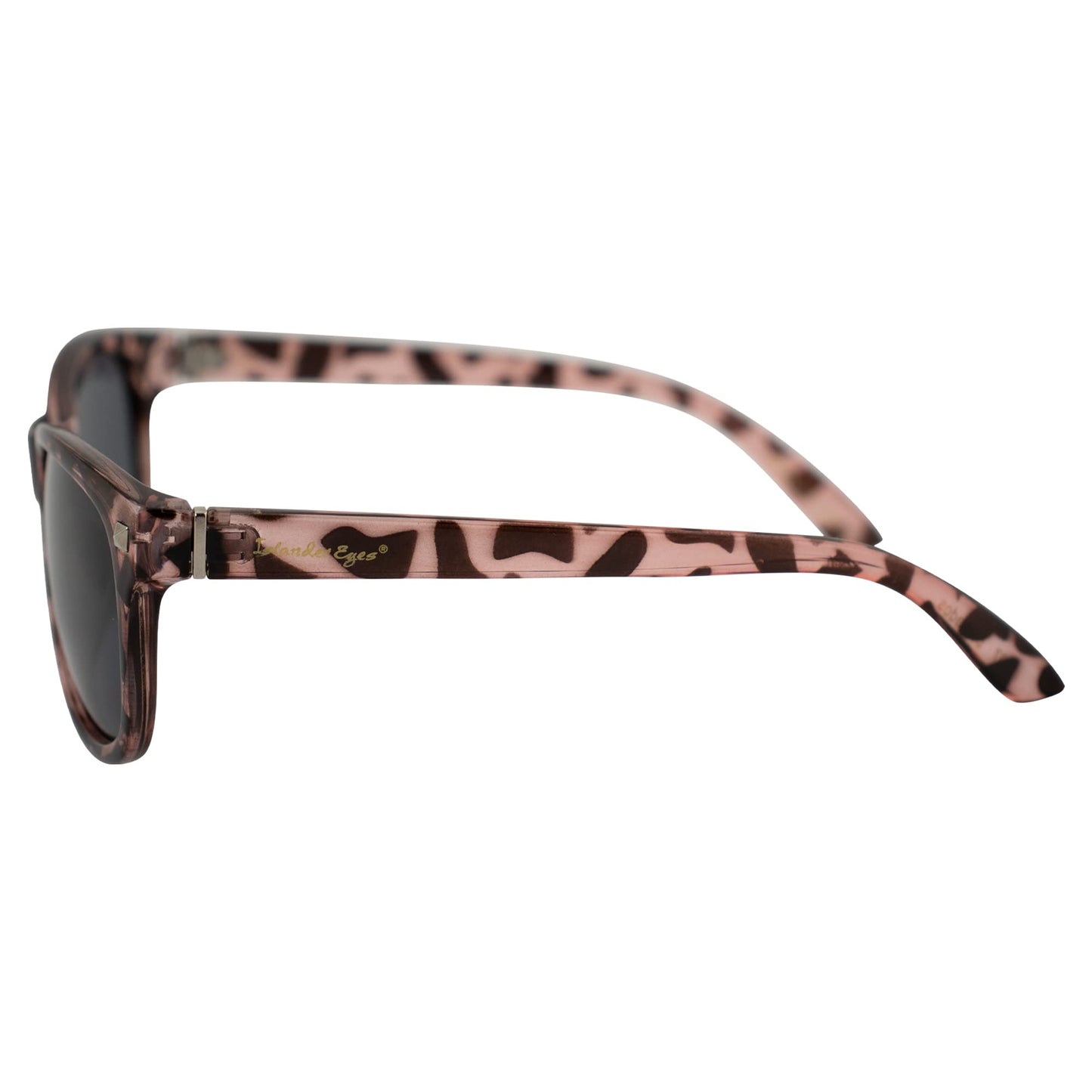 Islander Eyes Barbados Polarized Sunglasses for Women Pink Tortoise Frame w/Smoke Lens